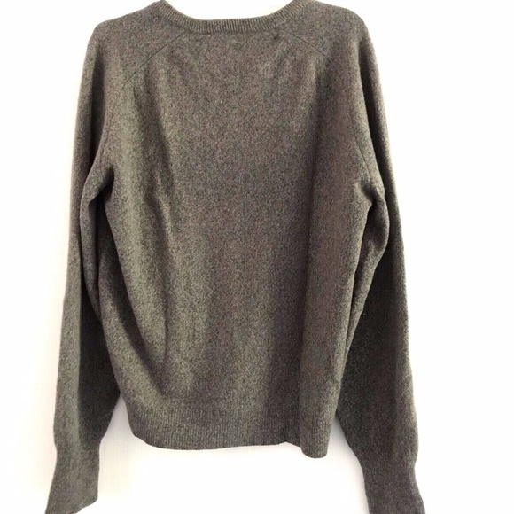 Vintage Lord Jeff | Minklama Sweater Mens Large Brown Wool Rib Trim Pullover - Picture 2 of 9